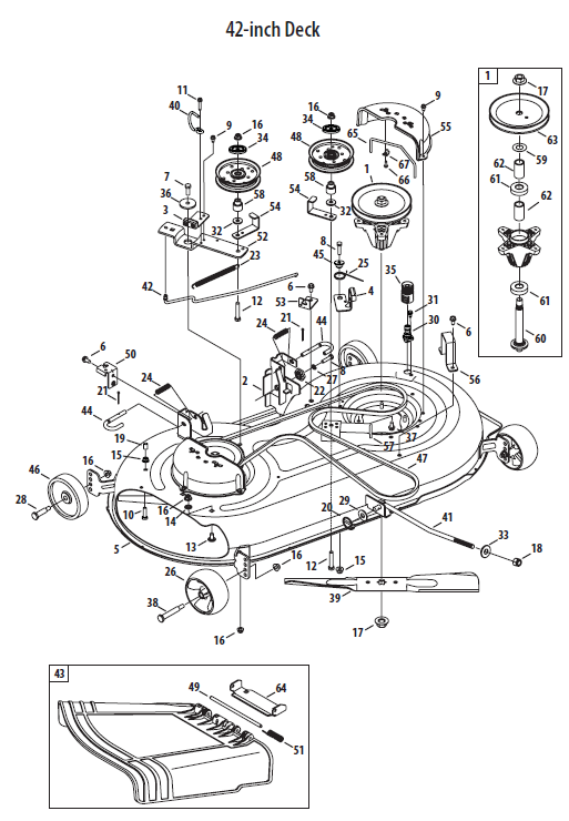 Cub cadet lt1045 top deck belt diagram